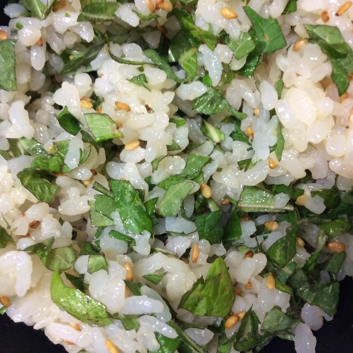大葉の醤油混ぜご飯